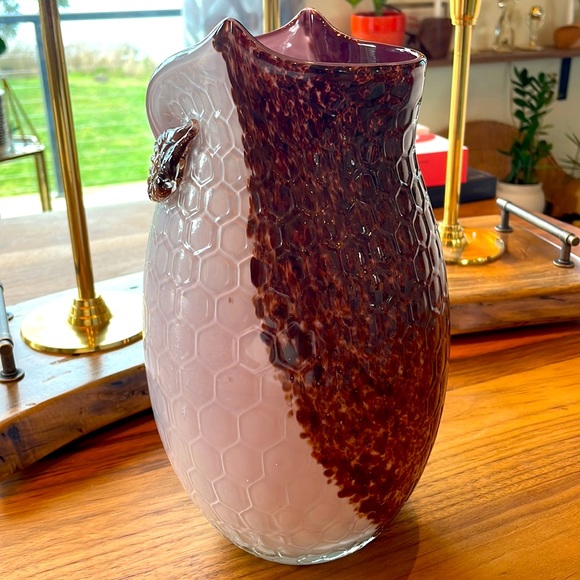 ****SOLD**SOLD******🌸GORGEOUS Murano Glass Owl Vase - Picture 5 of 13